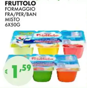 Eté FRUTTOLO FORMAGGIO FRA/PER/BAN MISTO 6X50G offerta