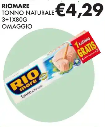 RIOMARE TONNO NATURALE 3+1X80G OMAGGIO