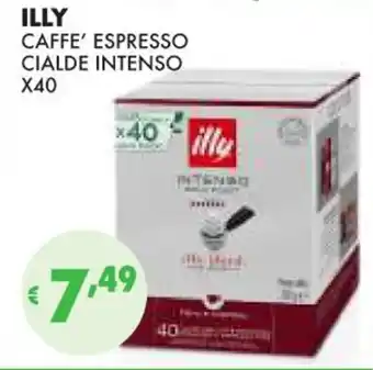 Eté ILLY CAFFE' ESPRESSO CIALDE INTENSO X40 offerta