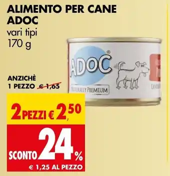 Tigros ALIMENTO PER CANE ADOC vari tipi 170 g offerta