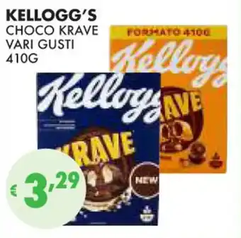 Eté KELLOGG'S CHOCO KRAVE VARI GUSTI 410G offerta