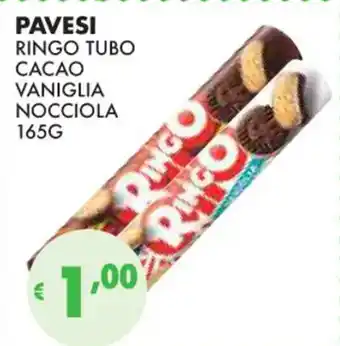 Eté PAVESI RINGO TUBO CACAO VANIGLIA NOCCIOLA 165G offerta