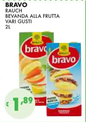 BRAVO RAUCH BEVANDA ALLA FRUTTA VARI GUSTI 2L