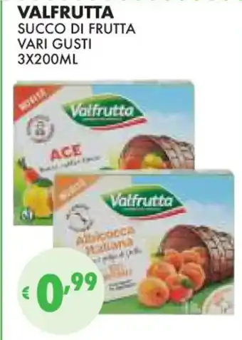 Eté VALFRUTTA SUCCO DI FRUTTA VARI GUSTI 3X200ML offerta