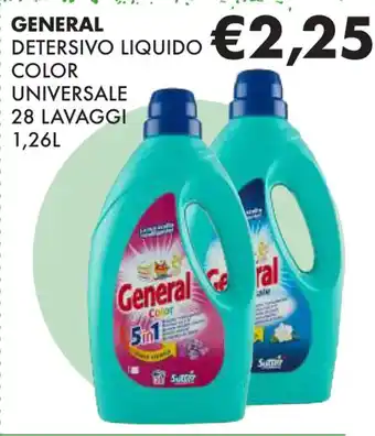 Eté GENERAL DETERSIVO LIQUIDO COLOR UNIVERSALE 28 LAVAGGI 1,26L offerta