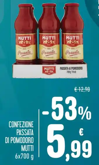 Spazio Conad CONFEZIONE PASSATA DI POMODORO MUTTI 6x700 g offerta