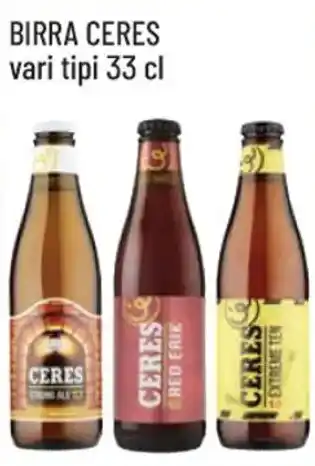Spazio Conad BIRRA CERES vari tipi 33 cl offerta