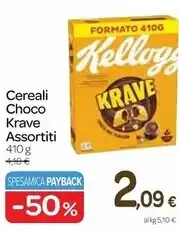 Carrefour Express Kelloggs cereali choco krave offerta