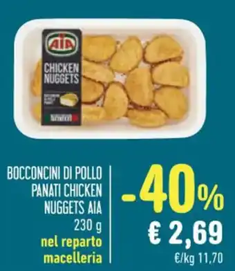 Spazio Conad BOCCONCINI DI POLLO PANATI CHICKEN NUGGETS AIA 230 g offerta