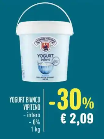 Spazio Conad YOGURT BIANCO VIPITENO - intero 1 kg offerta