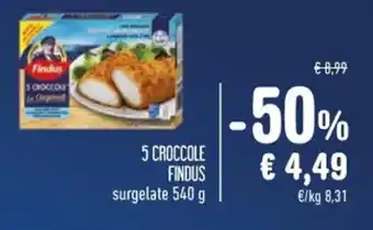 Spazio Conad 5 CROCCOLE FINDUS surgelate 540 g offerta