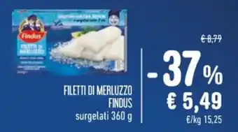 Spazio Conad FILETTI DI MERLUZZO FINDUS surgelati 360 g offerta