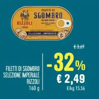 Spazio Conad FILETTI DI SGOMBRO SELEZIONE IMPERIALE RIZZOLI 160 g offerta