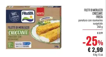 Spazio Conad FILETTI DI MERLUZZO CROCCANTE FROSTA 240 g offerta