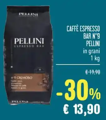 Spazio Conad CAFFÈ ESPRESSO BAR N°9 PELLINI in grani 1 kg offerta