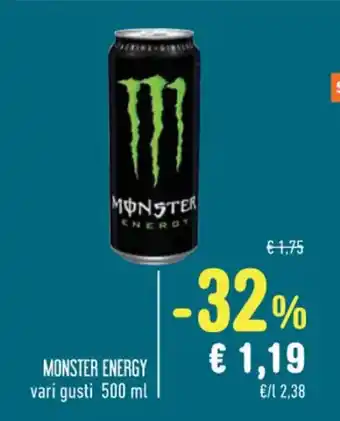 Spazio Conad MONSTER ENERGY vari gusti 500 ml offerta