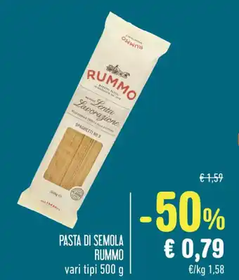 Spazio Conad PASTA DI SEMOLA RUMMO vari tipi 500 g offerta