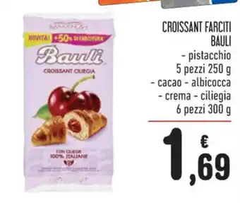 Spazio Conad CROISSANT FARCITI BAULI - pistacchio 5 pezzi 250 g offerta