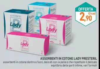 Spazio Conad ASSORBENTI IN COTONE LADY PRESTERIL offerta