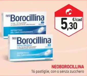 Spazio Conad NEOBOROCILLINA 16 pastiglie, con o senza zucchero offerta