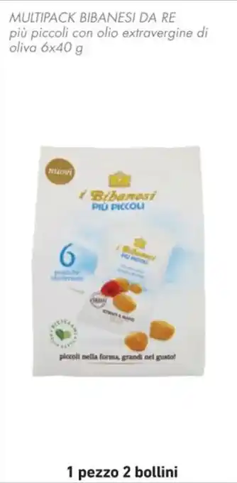 Spazio Conad MULTIPACK BIBANESI DA RE 6x40 g offerta