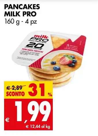 Tigros PANCAKES MILK PRO 160 g - 4 pz offerta