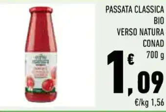 Conad PASSATA CLASSICA BIO VERSO NATURA CONAD 700 g offerta