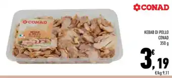 Conad KEBAB DI POLLO CONAD 350 g offerta