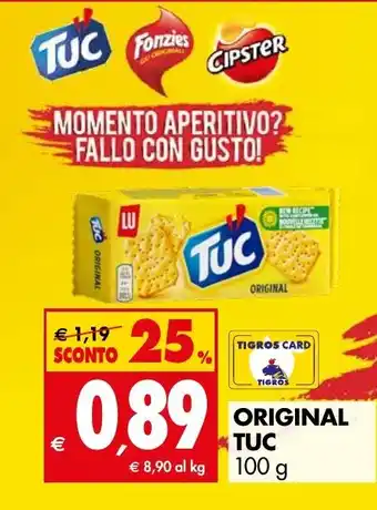 Tigros ORIGINAL TUC 100 g offerta