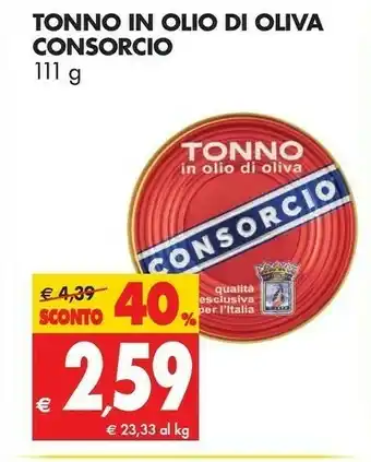 Tigros Consorcio Tonno Il Olio Di Oliva offerta