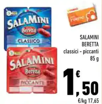 Conad SALAMINI BERETTA classici - piccanti 85 g offerta