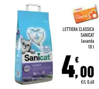 Conad LETTIERA CLASSICA SANICAT lavanda 10 l offerta