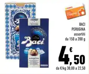 Conad BACI PERUGINA assortiti 150 a 200 g offerta