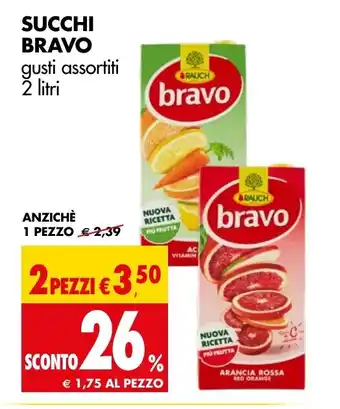 SUCCHI BRAVO gusti assortiti 2 litri