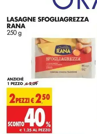 Tigros Rana Lasagne Sfogliagrezza offerta