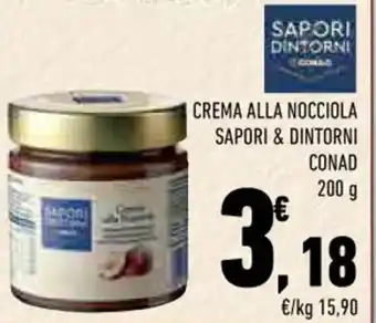 Conad CREMA ALLA NOCCIOLA SAPORI & DINTORNI CONAD 200 g offerta
