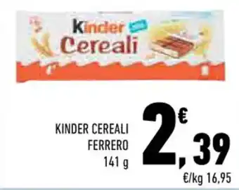 Conad KINDER CEREALI FERRERO 141 g offerta
