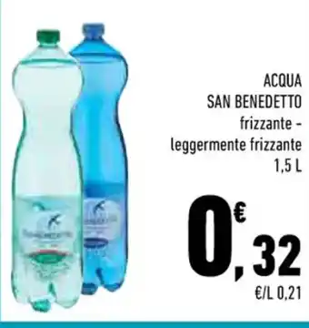 Conad ACQUA SAN BENEDETTO frizzante - leggermente frizzante 1,5 l offerta