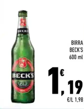 Conad BIRRA BECK'S 600 ml offerta
