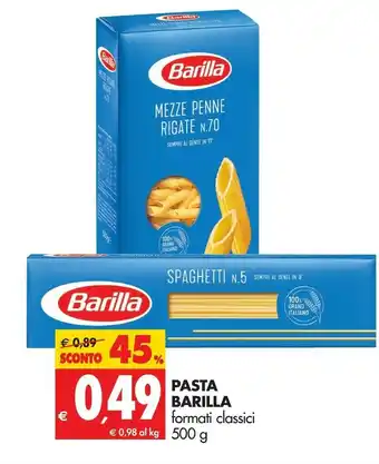 Tigros Barilla Mezze Penne Rigate N. 70 offerta