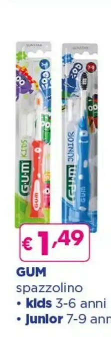 Acqua & Sapone G.u.m Spazzolino Kids 3-6 Anni/ Junior 7-9 Anni offerta