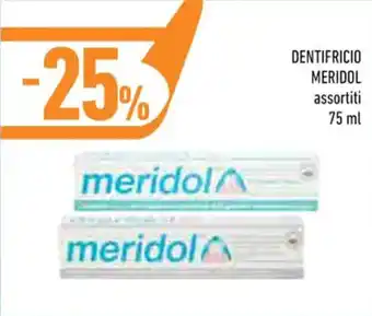 Conad DENTIFRICIO MERIDOL assortiti 75 ml offerta
