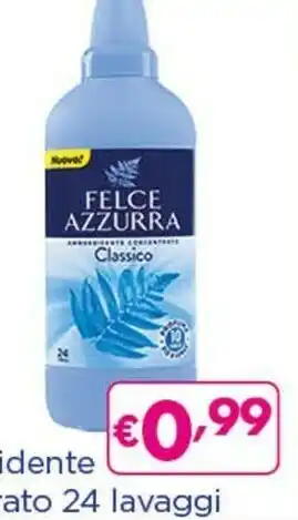 Acqua & Sapone Felce Azzurra Ammorbidente Concentrato Classico 24 Lavaggi offerta