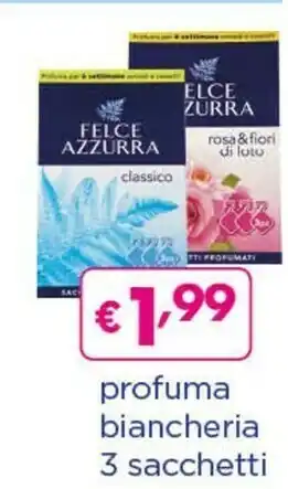 Acqua & Sapone Felce Azzurra Profuma Biancheria 3 Sacchetti offerta
