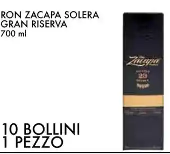 RON ZACAPA SOLERA GRAN RISERVA 700 ml