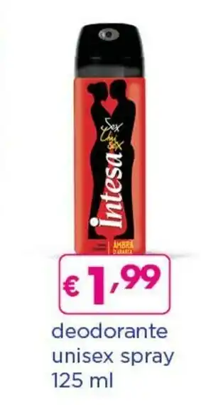 Acqua & Sapone Intesa Deodorante Unisex Spray offerta