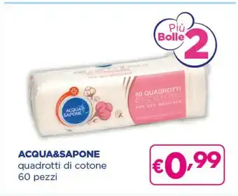 Acqua&sapone Quadrotti Di Cotone 60 Pezzi