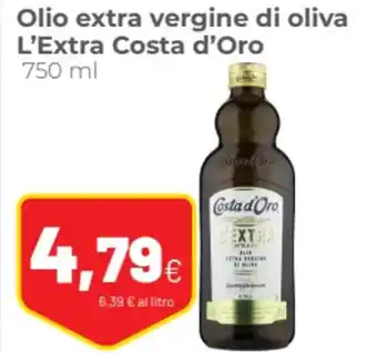 Coop Olio extra vergine di oliva L'Extra Costa d'Oro 750 ml offerta