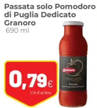 Coop Passata solo Pomodoro di Puglia Dedicato Granoro 690 ml offerta