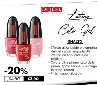 Acqua & Sapone Pupa Smalto Color Gel offerta